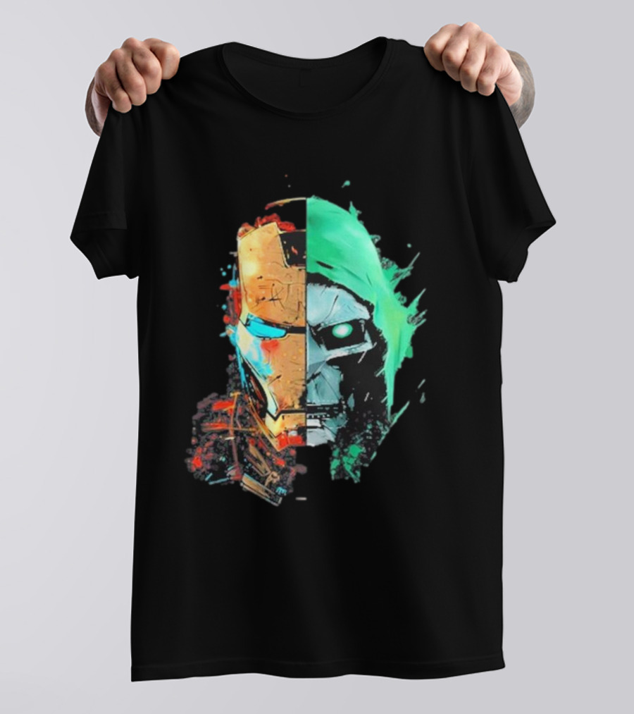 New Mask Same Task Iron Man Doctor Doom Mashup T-Shirt