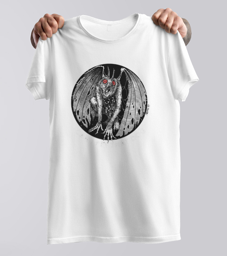 Punk With A Camera Merch Moth Man Can I Pet That Dog Spade.Ink T-Shirt