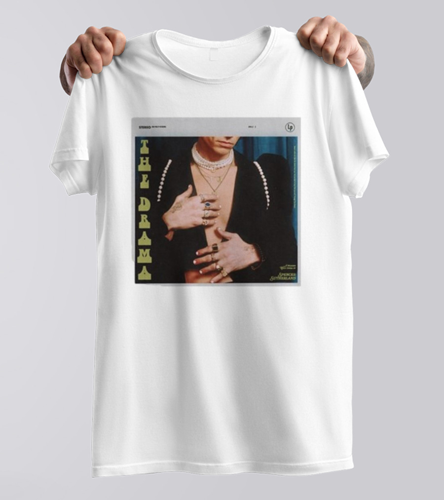 Spencer Sutherland The Drama LP Cover Tattooed Hands And Pearls T-Shirt