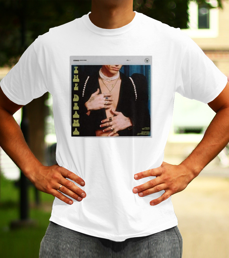 Spencer Sutherland The Drama LP Cover Tattooed Hands And Pearls T-Shirt