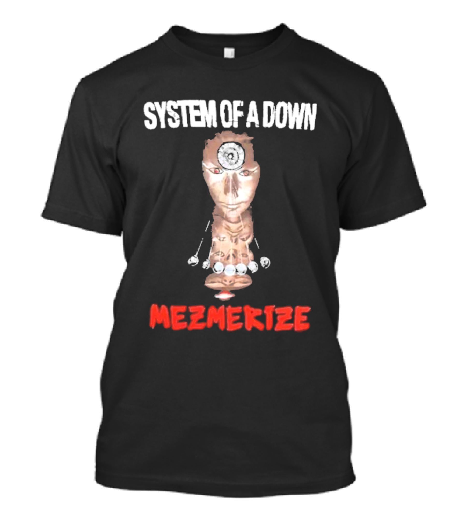 System Of A Down Mezmerize Album Artwork Puppet Face T-Shirt