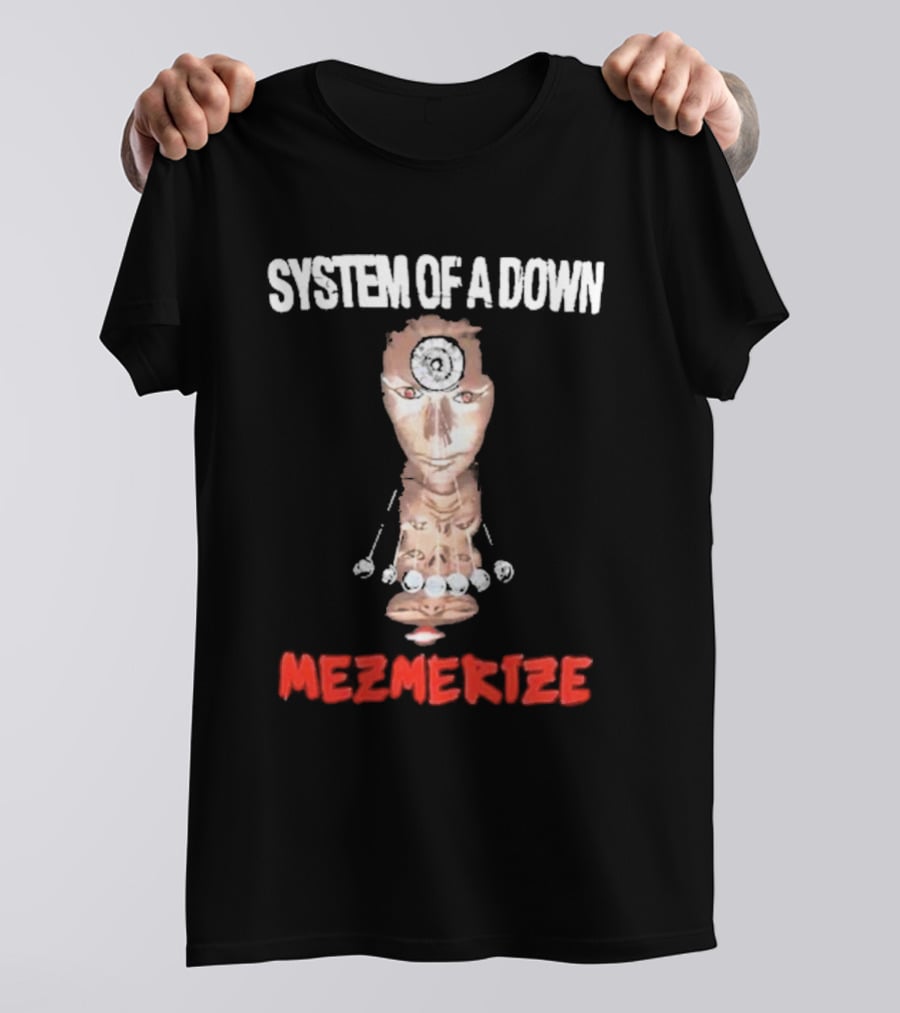 System Of A Down Mezmerize Album Artwork Puppet Face T-Shirt