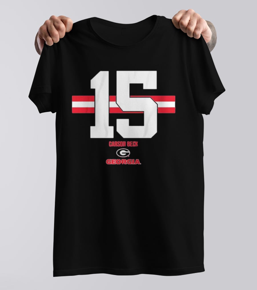 Georgia Football Carson Beck 15 Georgia T-Shirt