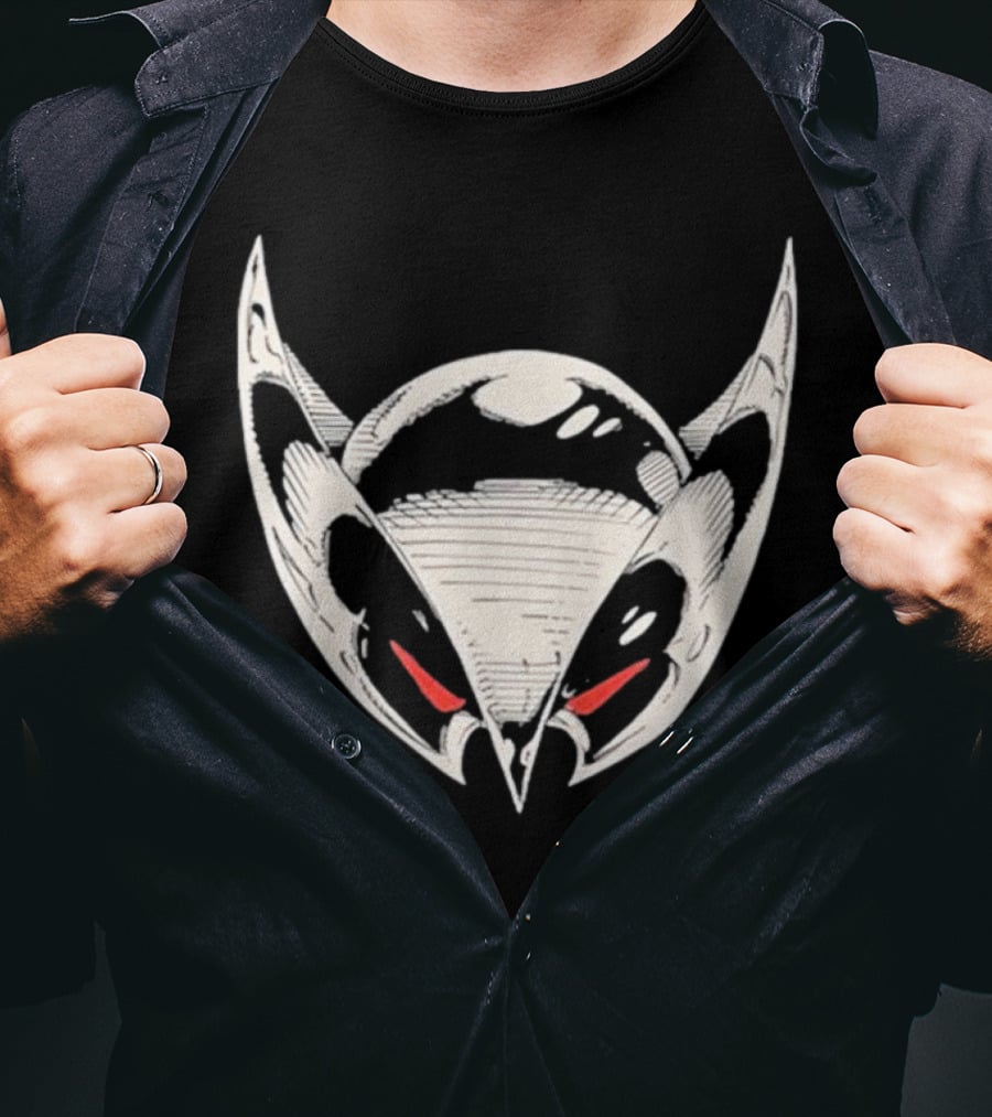 Gerard Way Shadowhawk Helmet Red Eyes T-Shirt