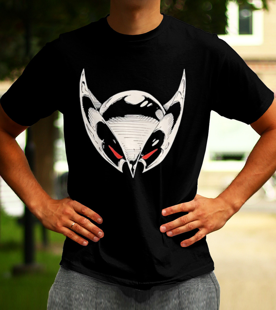 Gerard Way Shadowhawk Helmet Red Eyes T-Shirt