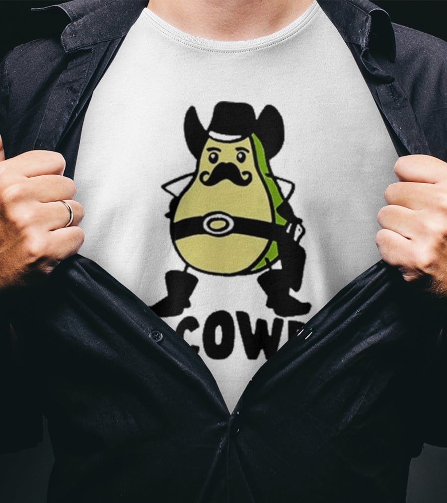 Got Funny Avocowboy Western Cartoon Avocado Character T-Shirt