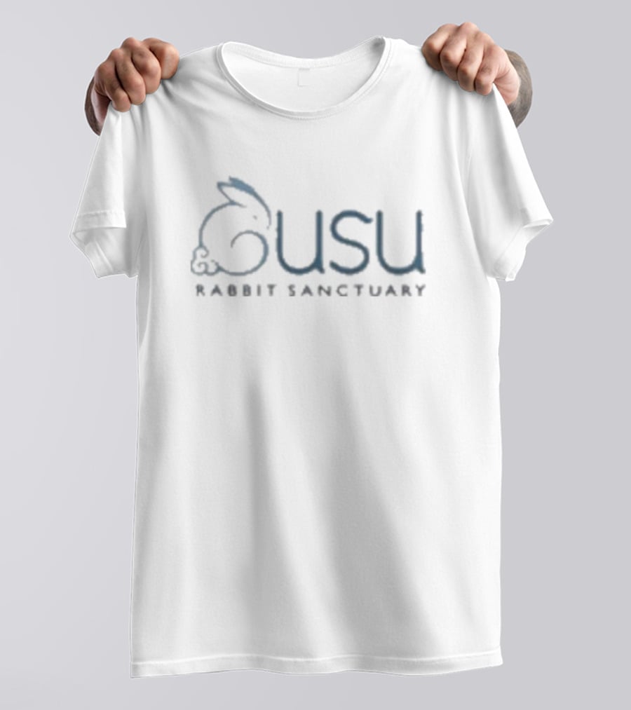 Gusu Rabbit Sanctuary Logo With Bunny Outline T-Shirt