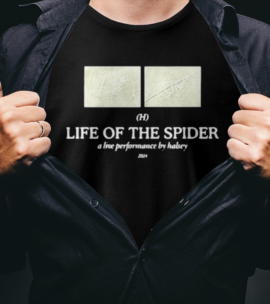 Halsey Updates Life Of The Spider (H) A Live Performance By Halsey T-Shirt