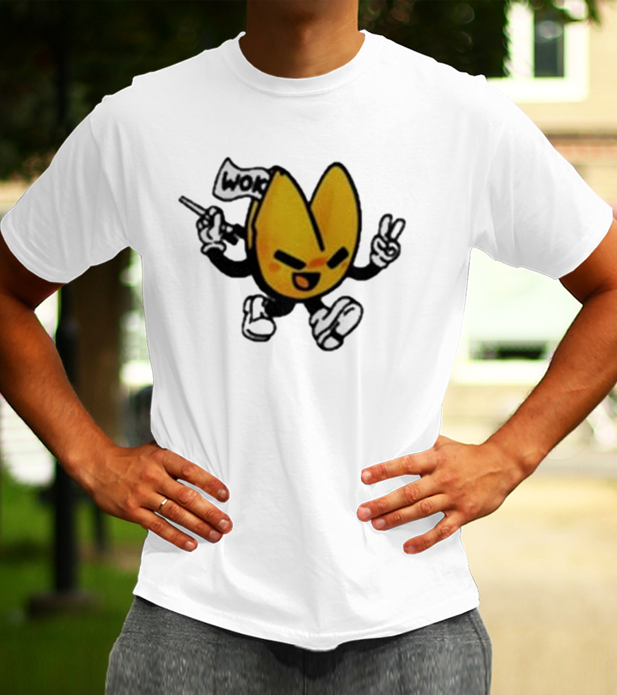 Retrokid Wok It’s Woks Inside That Counts Fortune Cookie Character T-Shirt