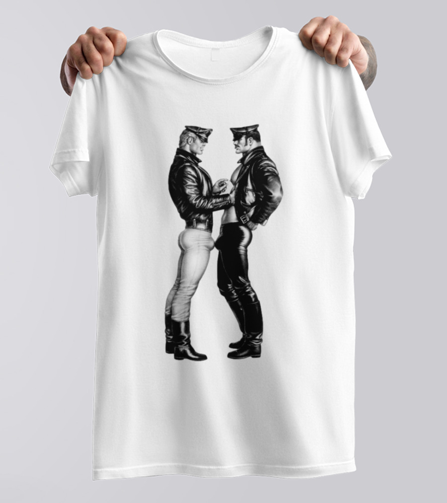 Russell Tovey Tom Of Finland Leather Uniform T-Shirt