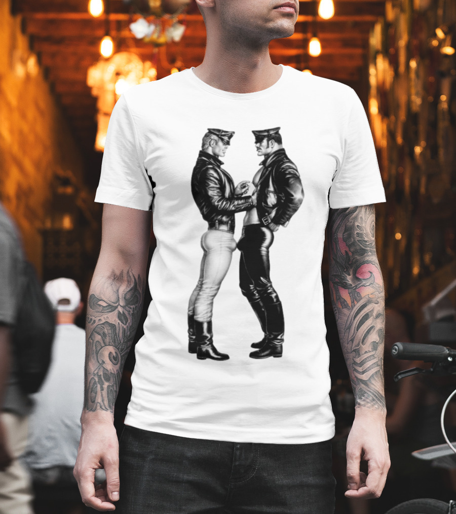 Russell Tovey Tom Of Finland Leather Uniform T-Shirt