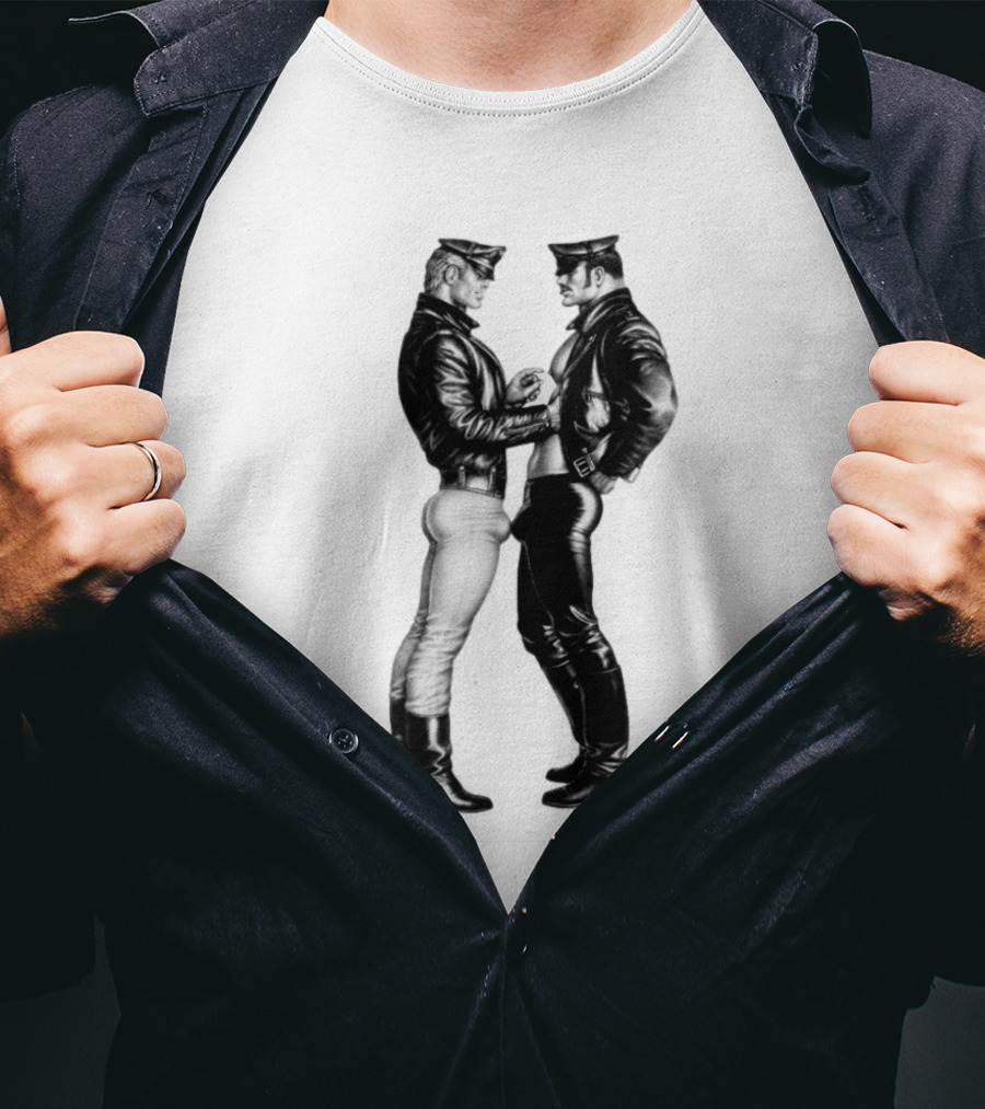 Russell Tovey Tom Of Finland Leather Uniform T-Shirt
