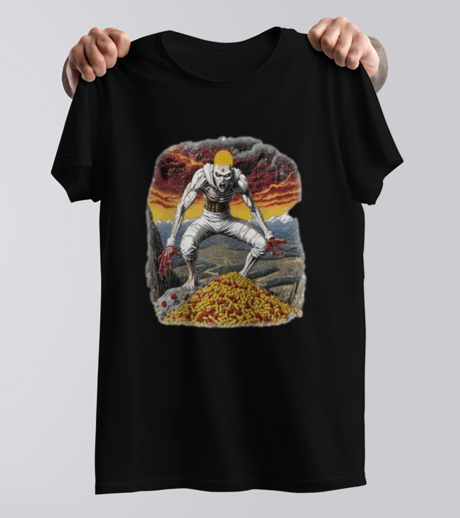 Eminem Pills Monster In Apocalyptic Landscape T-Shirt