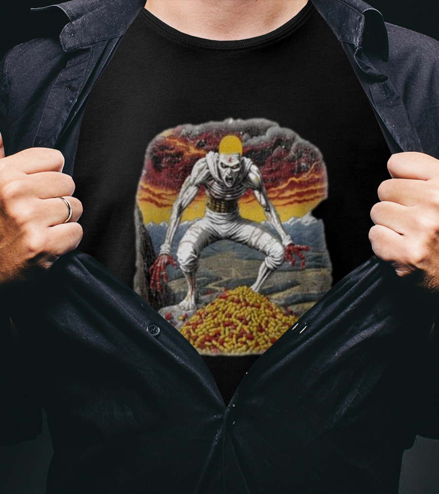 Eminem Pills Monster In Apocalyptic Landscape T-Shirt