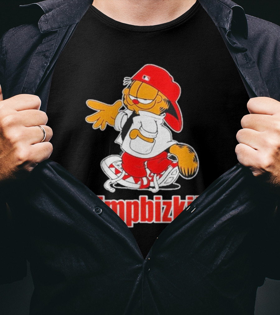 Limpbizkit Garfield Parody Red Outfit Cap And Sneakers T-Shirt