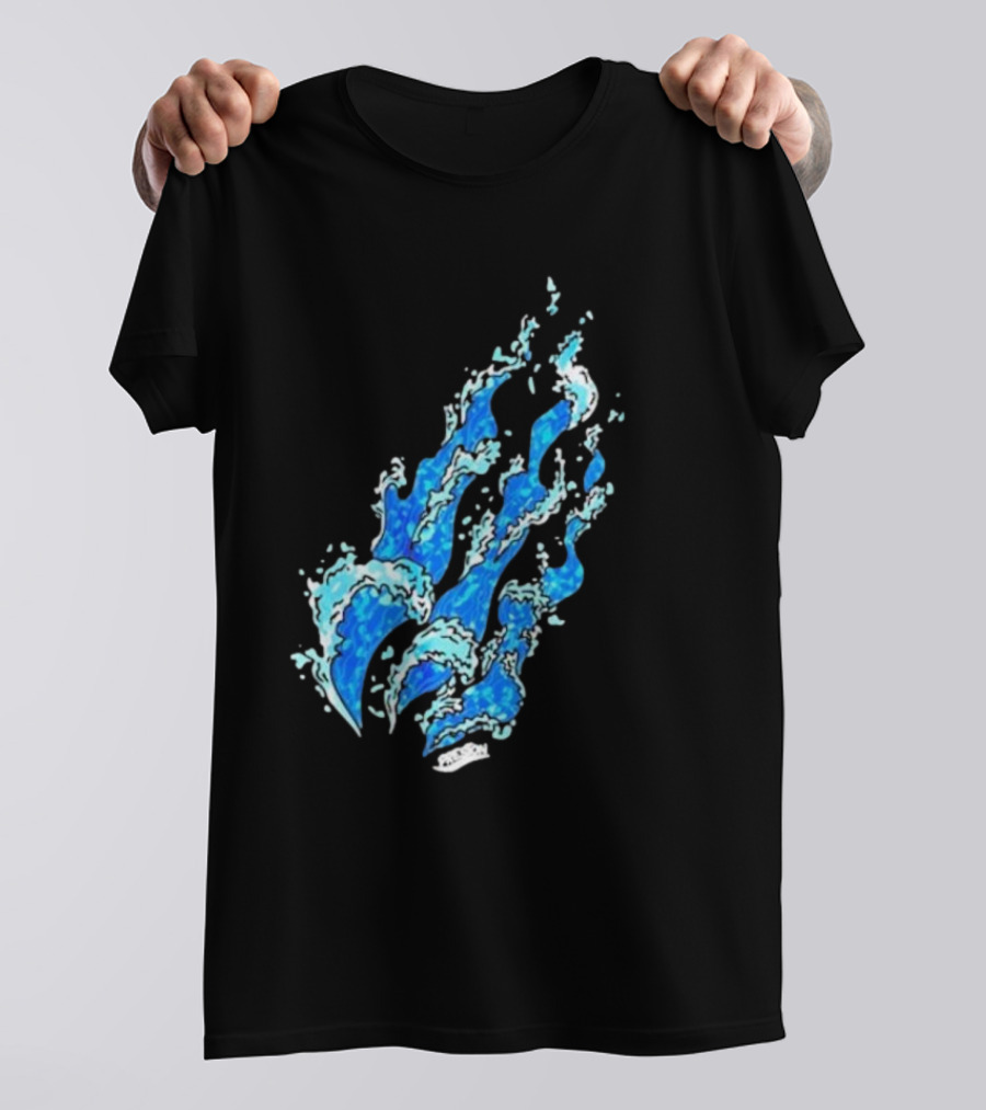Fire Wave Blue Flame T-Shirt