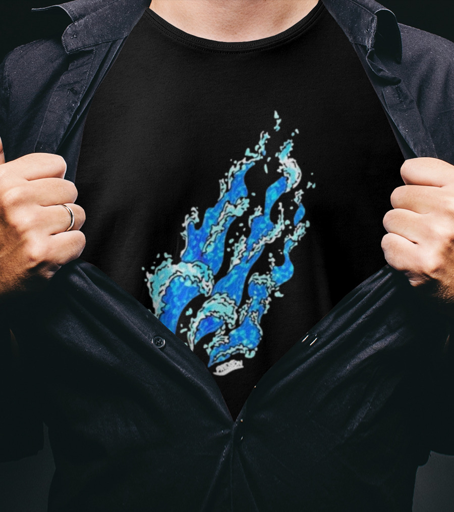 Fire Wave Blue Flame T-Shirt