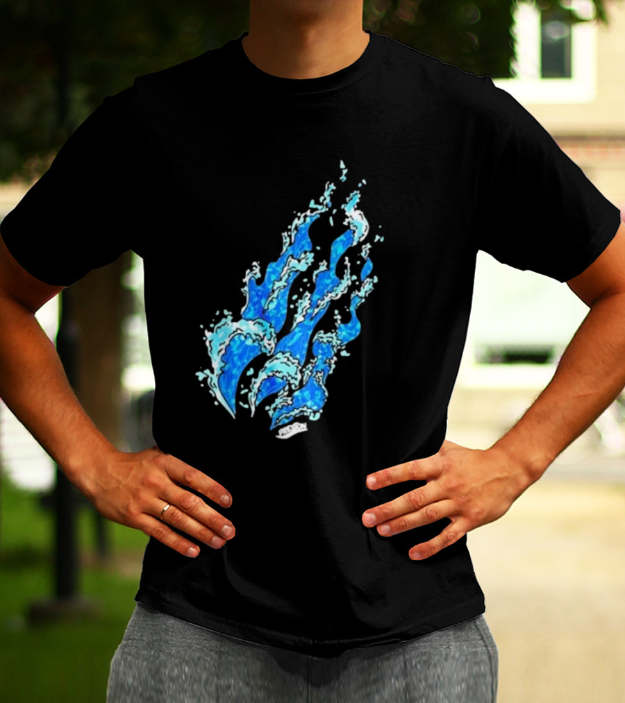 Fire Wave Blue Flame T-Shirt