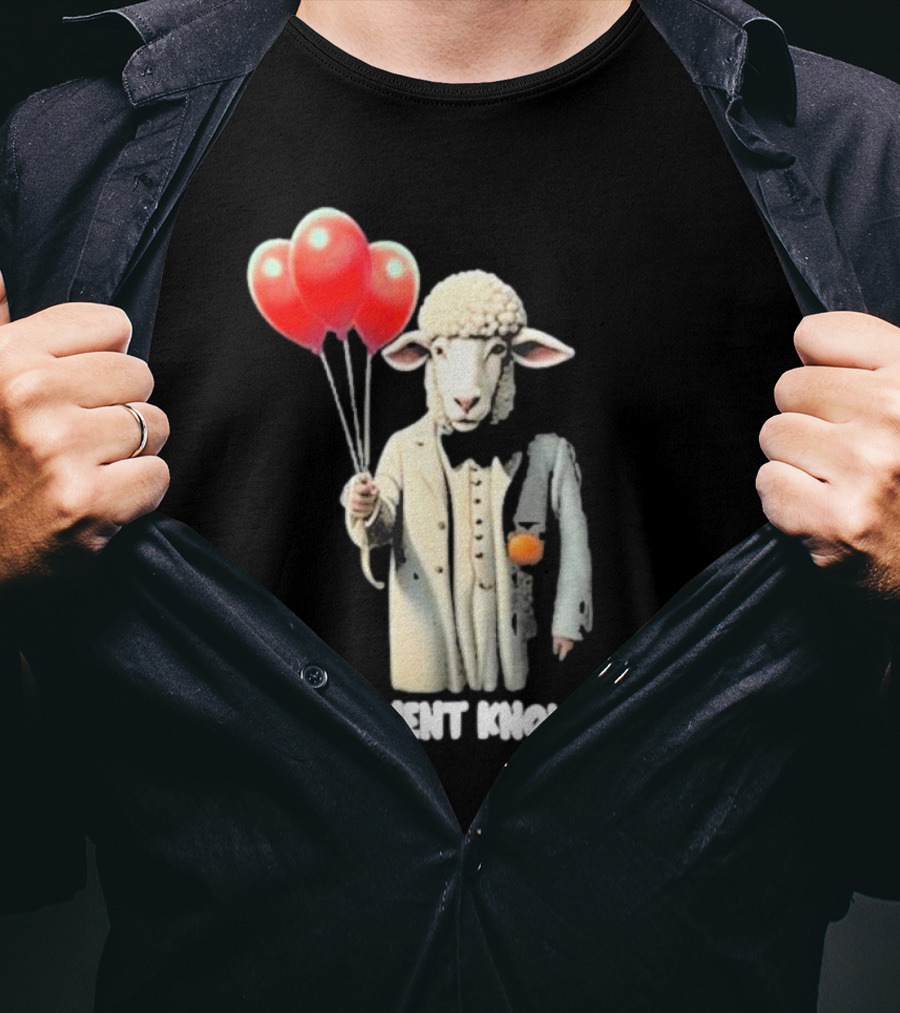 Funnyahhtees Government Knows Best Sheep Holding Balloons T-Shirt