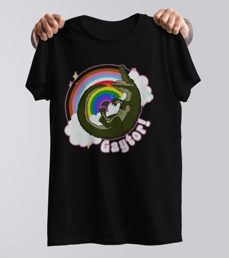 Gators Daily Gaytor Rainbow Clouds T-Shirt