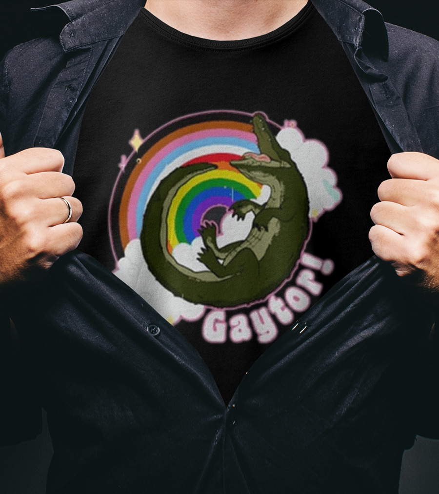 Gators Daily Gaytor Rainbow Clouds T-Shirt