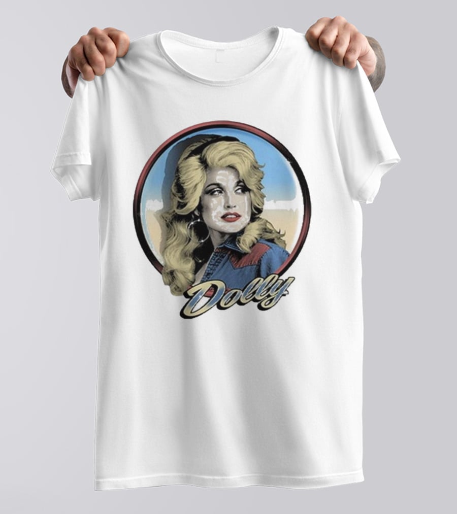 Dolly Parton Vintage Style Primary Color Photo T-Shirt