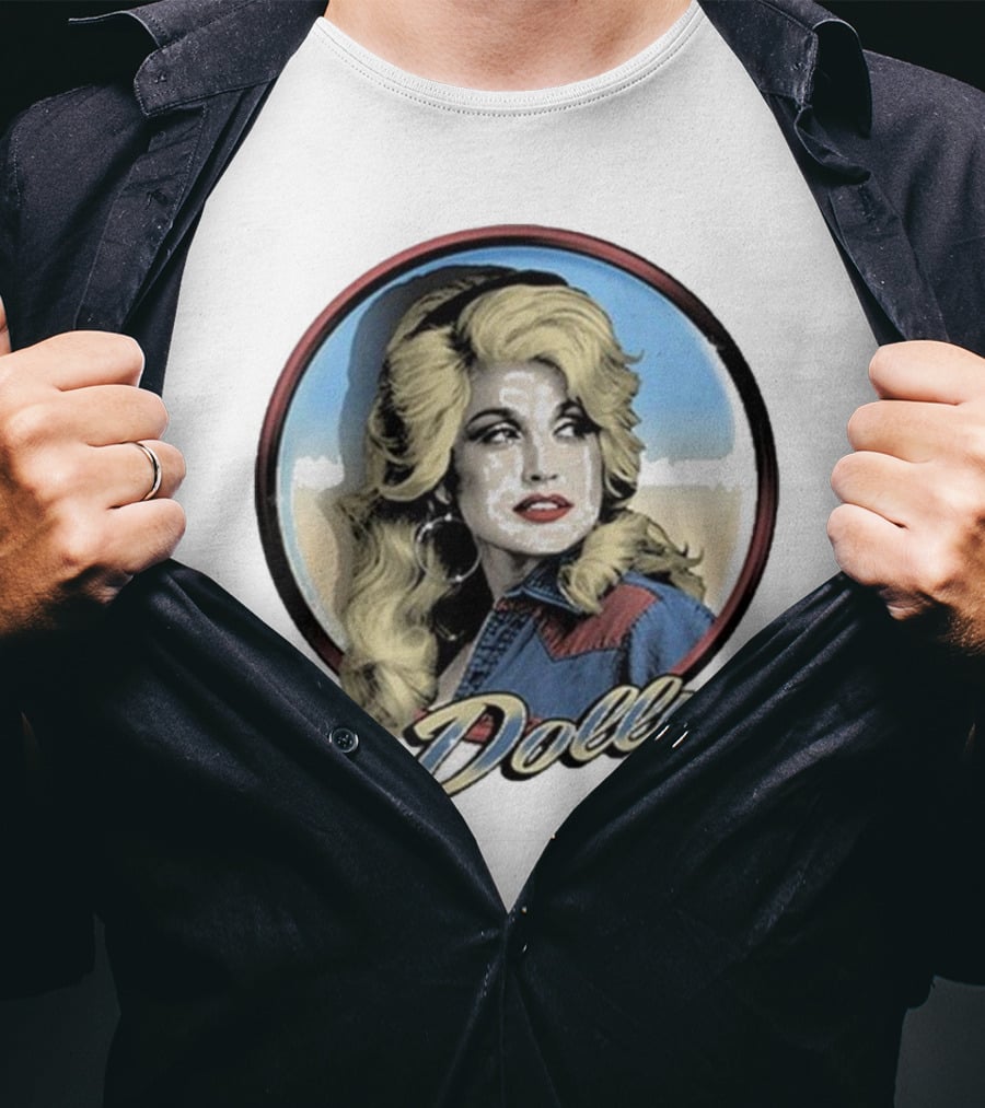 Dolly Parton Vintage Style Primary Color Photo T-Shirt
