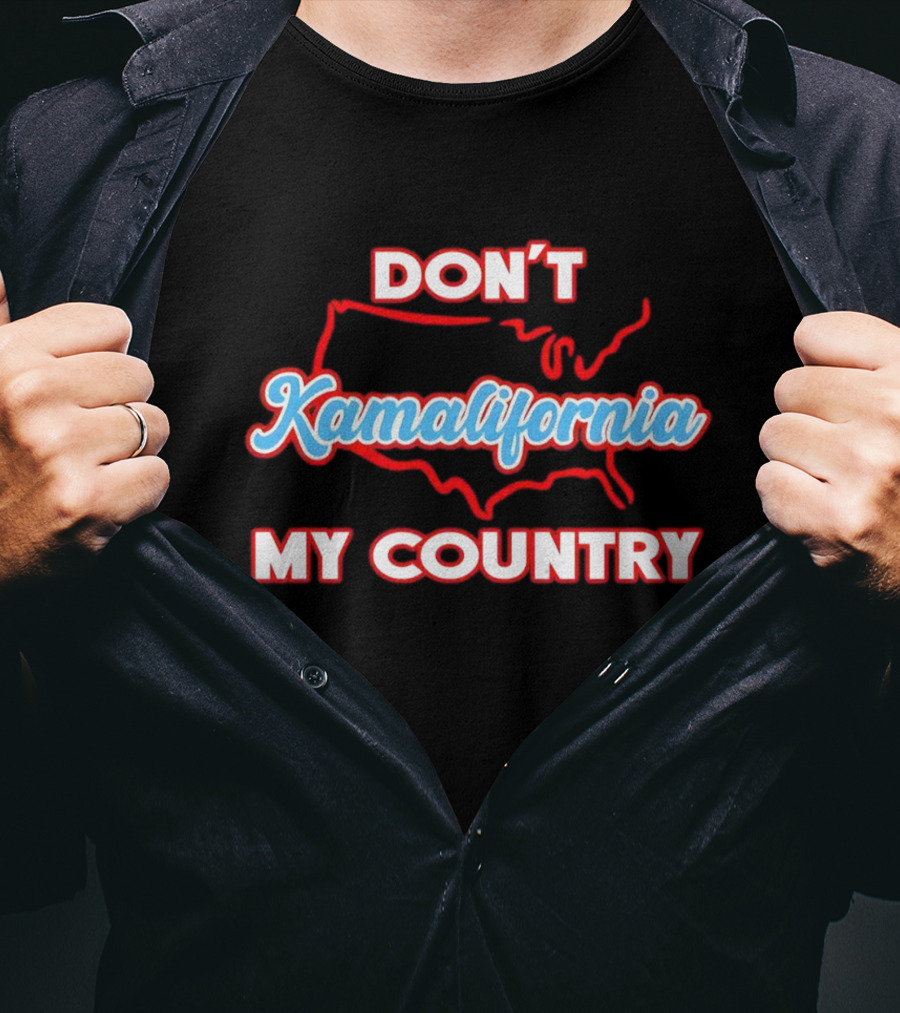 DON’T Kamalifornia My Country USA Map Outline T-Shirt
