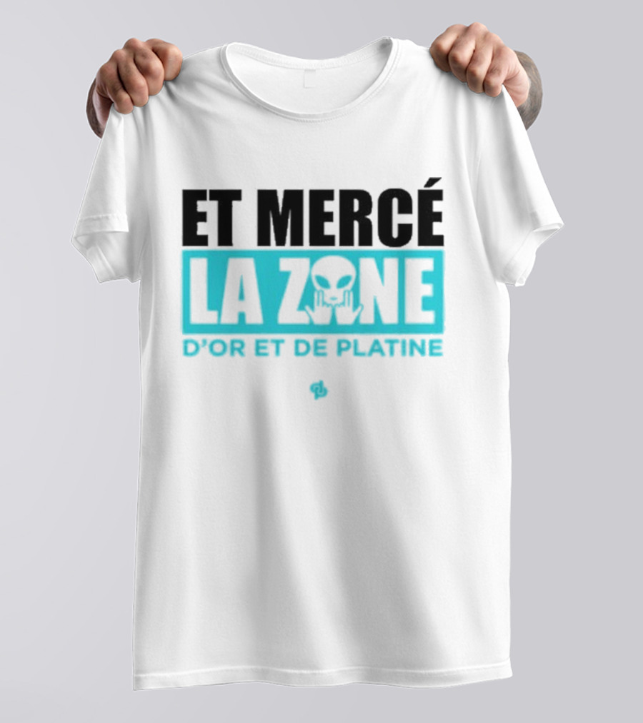 Et Mercé La Zone D'or Et De Platine Alien T-Shirt
