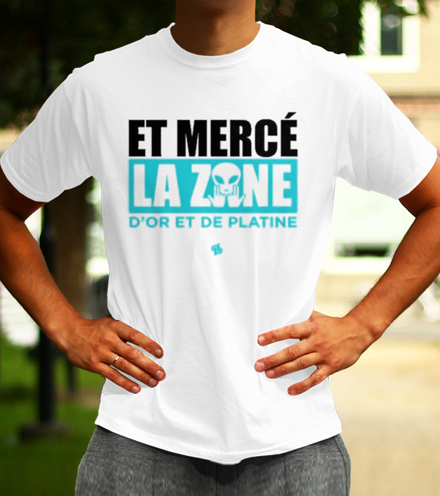 Et Mercé La Zone D'or Et De Platine Alien T-Shirt