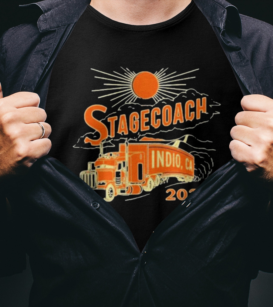 Stagecoach Indio CA Truck T-Shirt