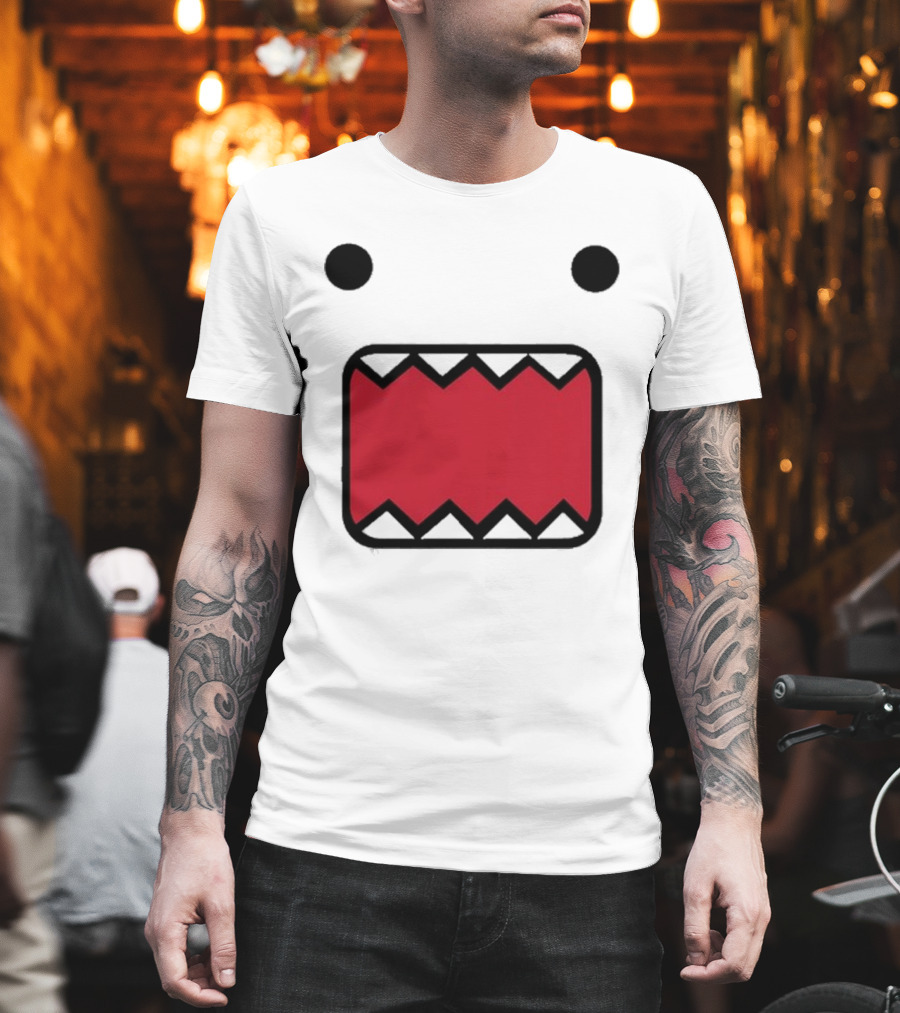 Mamono World Nostalgia Domo Kun Face T-Shirt