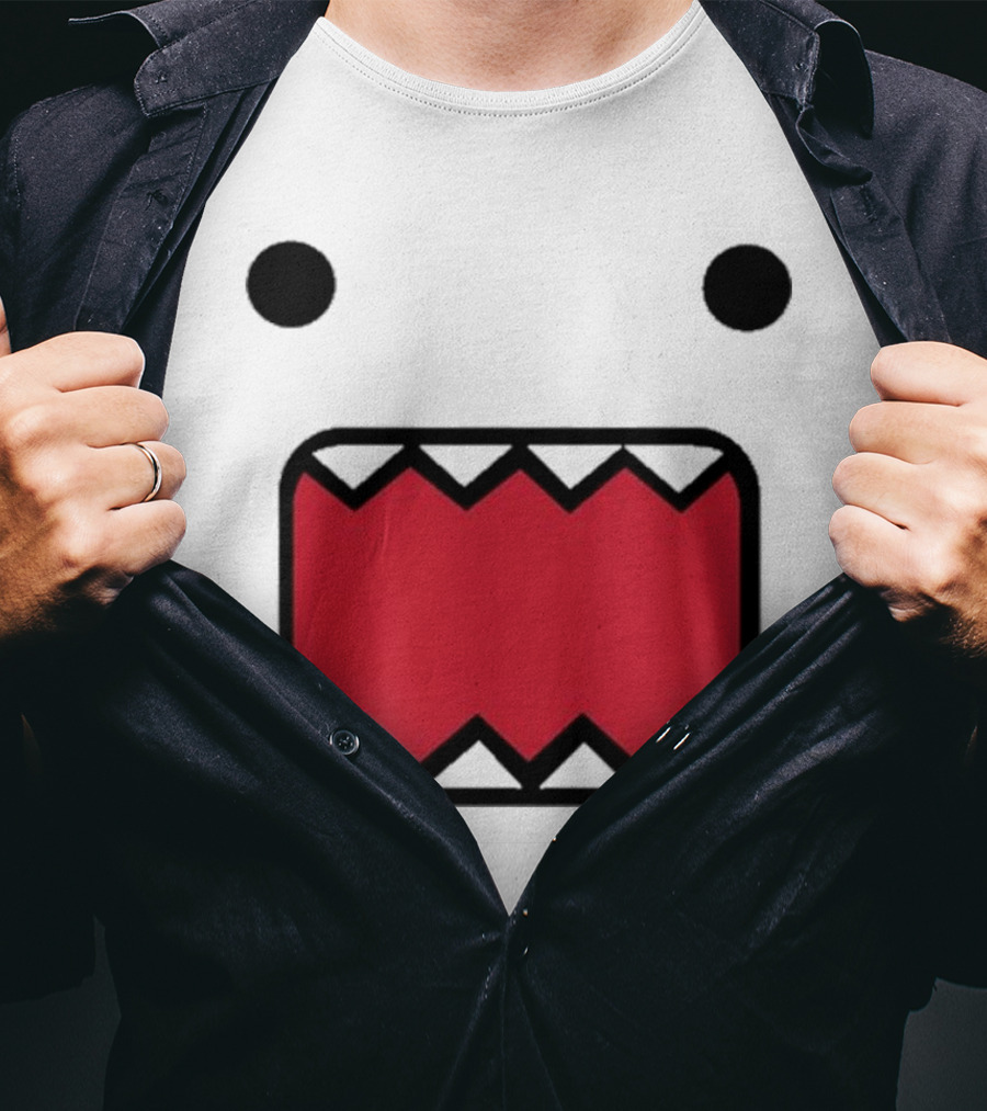 Mamono World Nostalgia Domo Kun Face T-Shirt