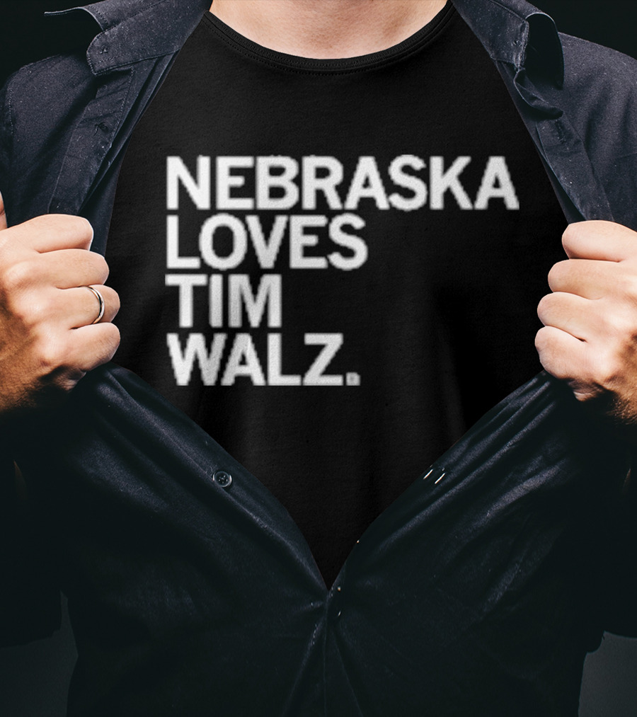 NEBRASKA LOVES TIM WALZ T-Shirt