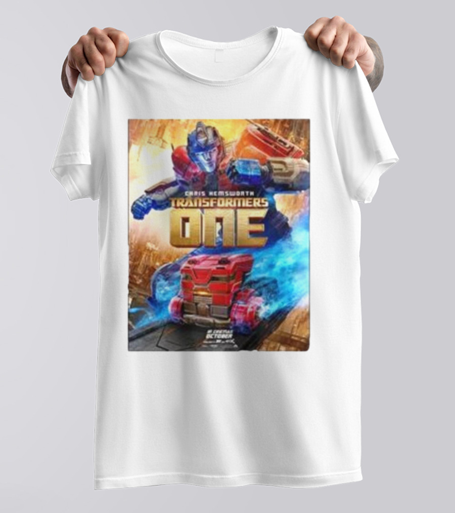 Chris Hemsworth Transformers One Robots Not In Disguise Merchandise T-Shirt