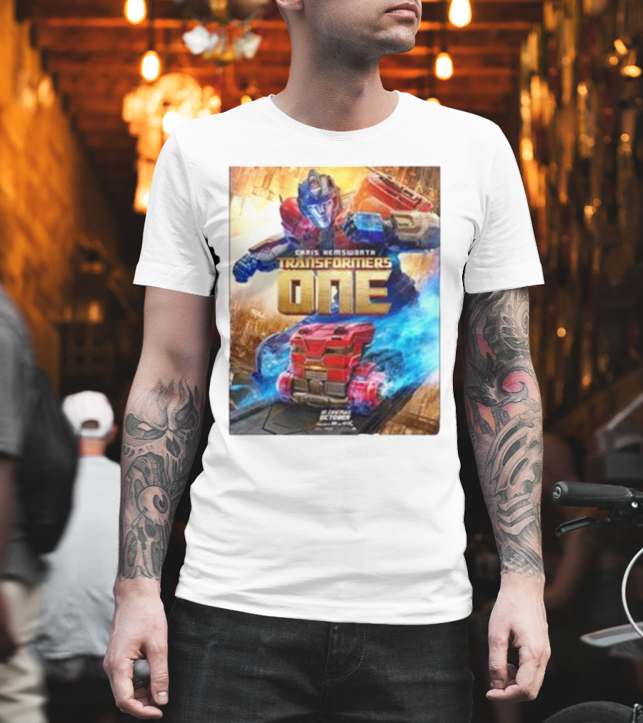 Chris Hemsworth Transformers One Robots Not In Disguise Merchandise T-Shirt