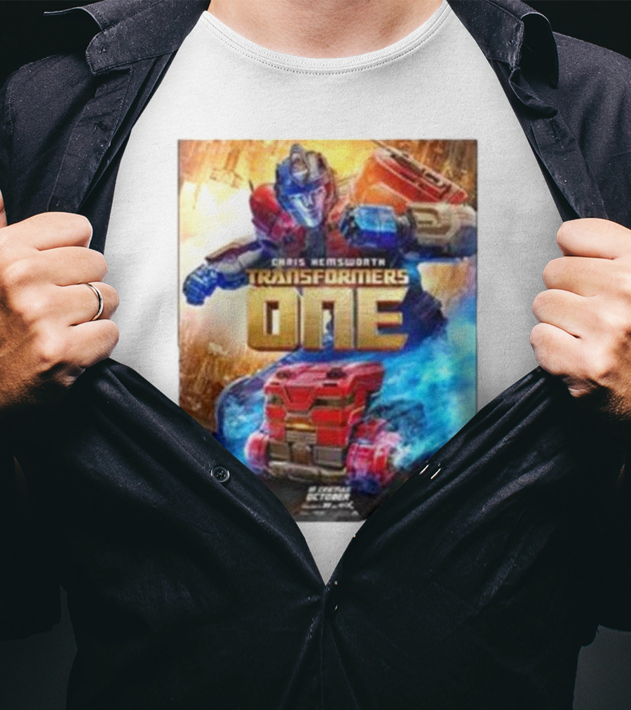 Chris Hemsworth Transformers One Robots Not In Disguise Merchandise T-Shirt