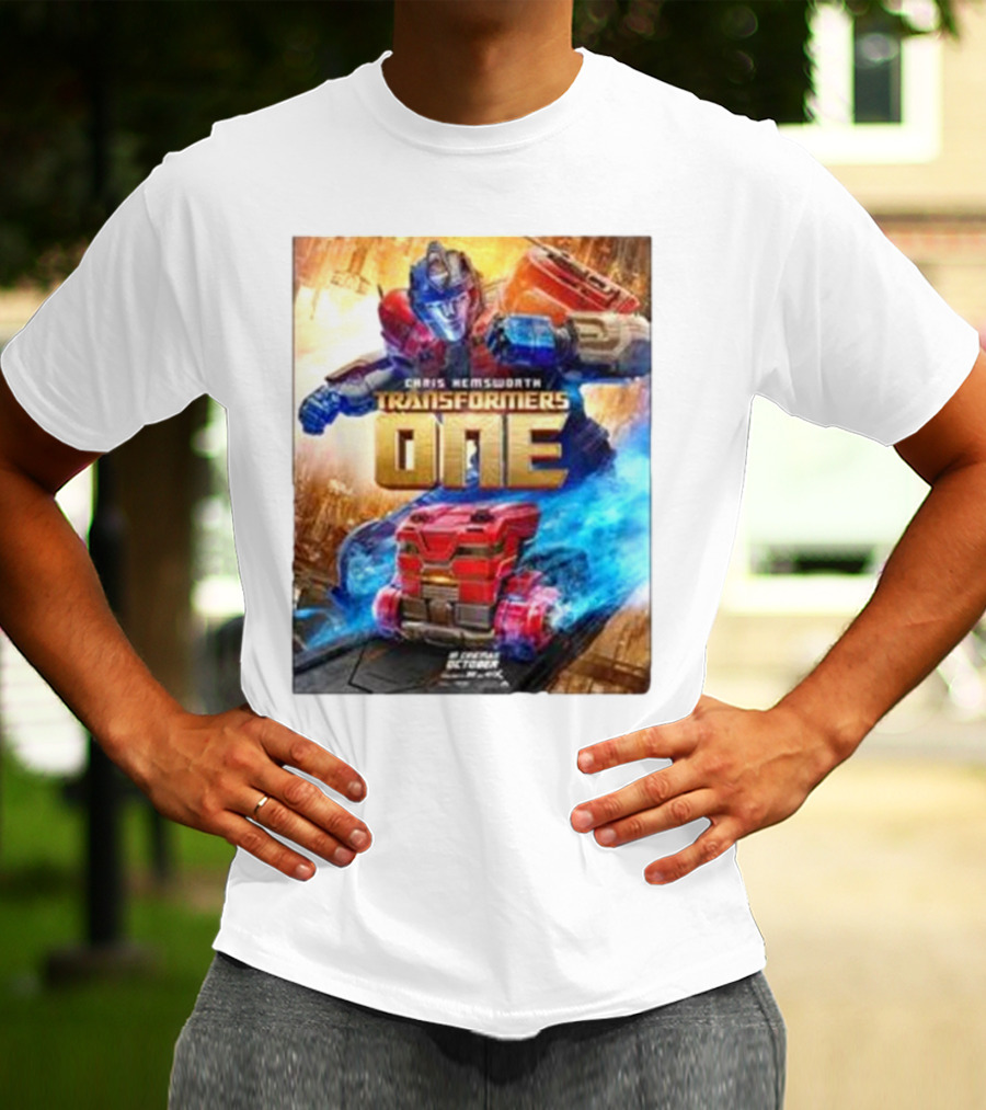 Chris Hemsworth Transformers One Robots Not In Disguise Merchandise T-Shirt