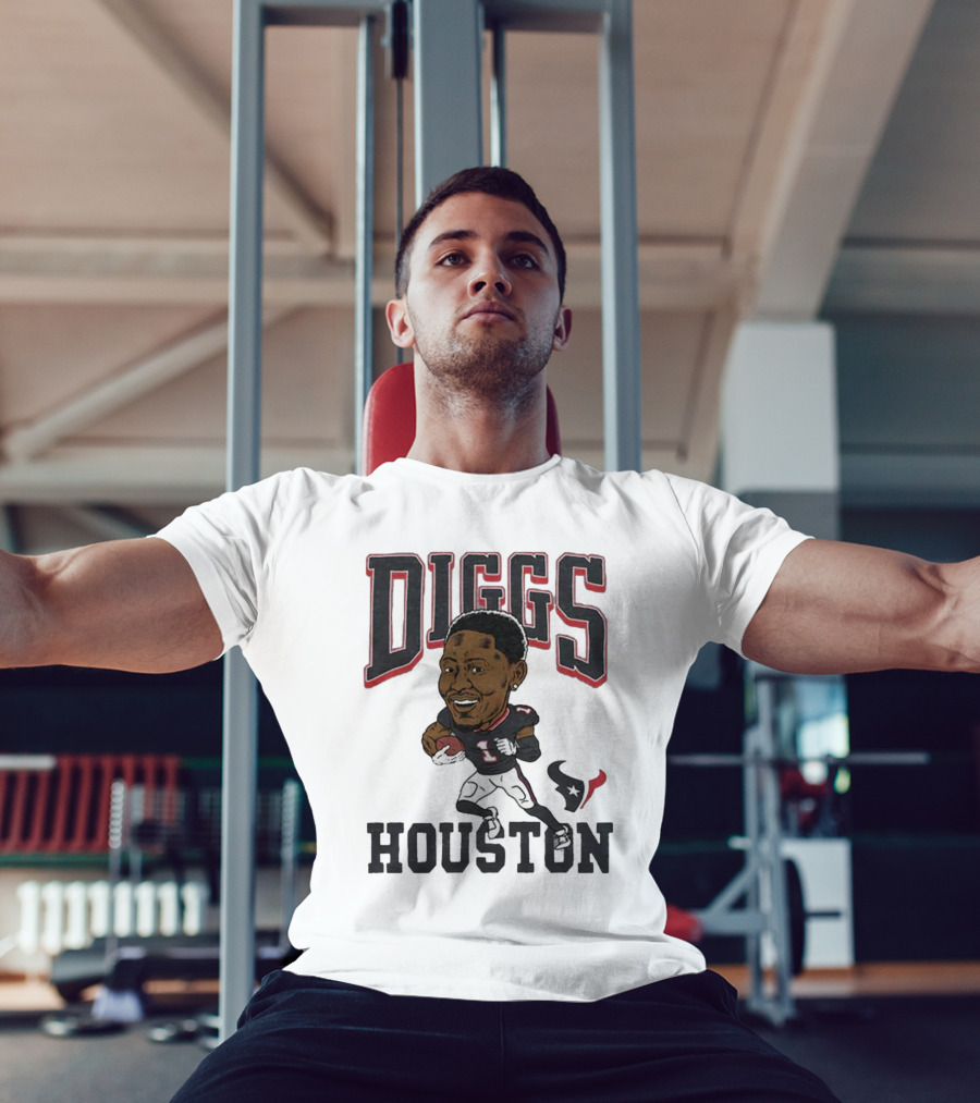 Diggs Houston Texans Football Player Caricature T-Shirt