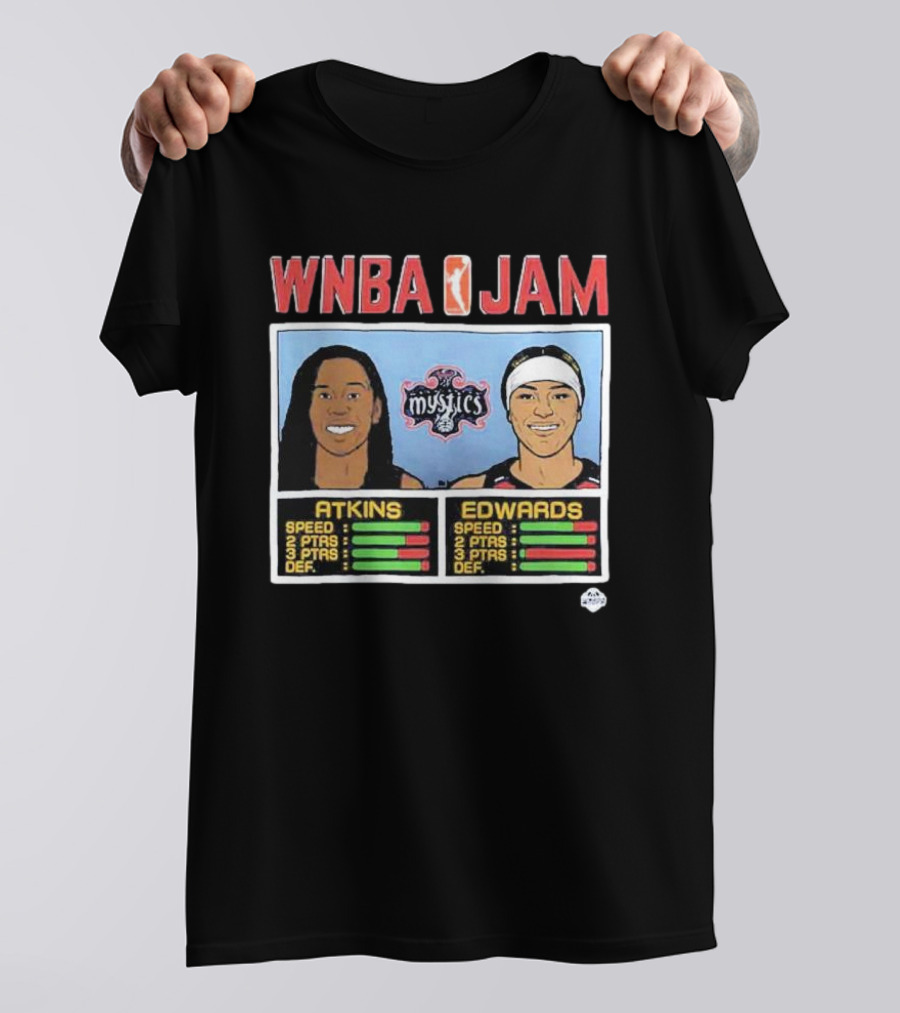 WNBA Jam Mystics Atkins Edwards Speed Points Defense T-Shirt