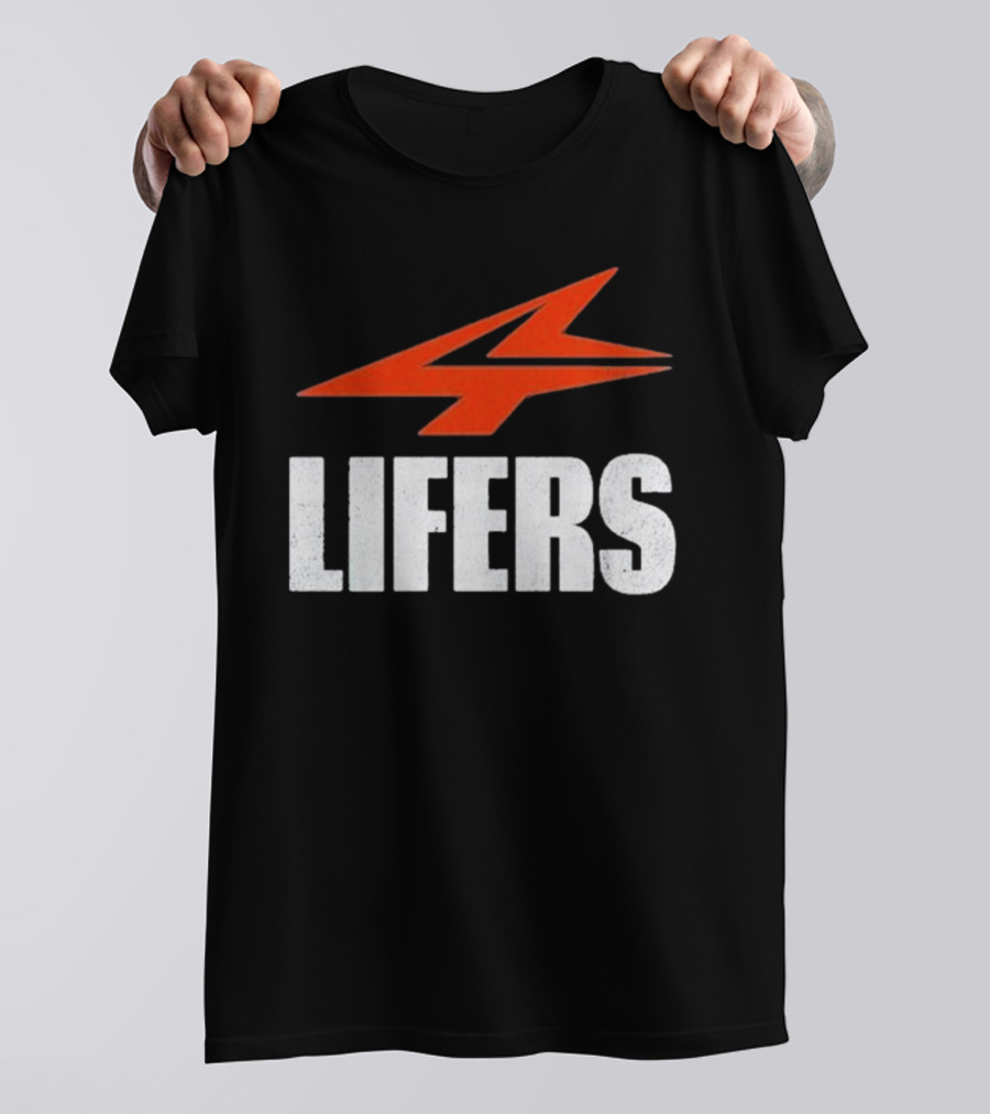 Druski 4Lifers 4 Lifers Red Lightning Bolt T-Shirt