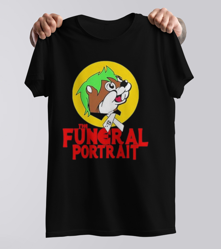 The Funeral Portrait Cartoon Mascot Circle T-Shirt
