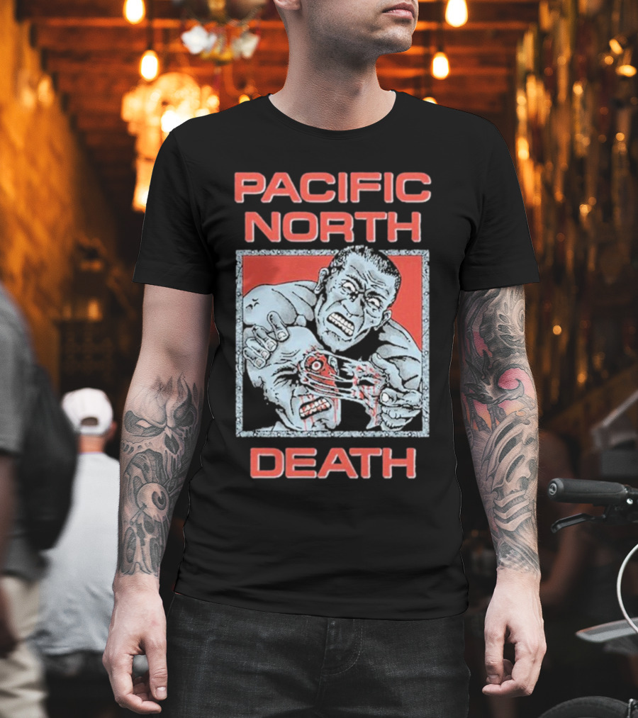Pacific North Death Facerip Brutal New T-Shirt