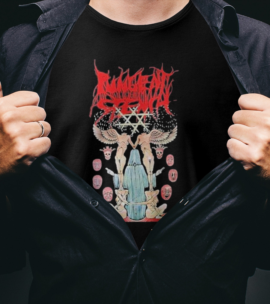 Pungent Stench Smut Kingdom Faces Angelic Figures And Mask Icons T-Shirt