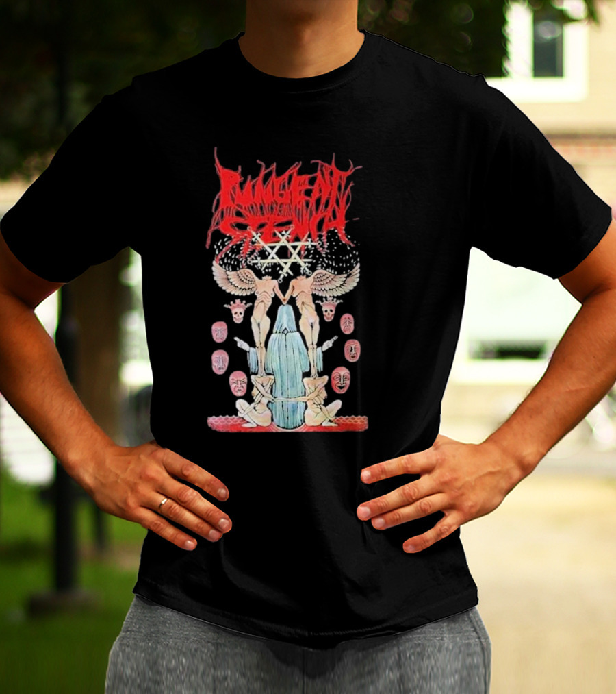 Pungent Stench Smut Kingdom Faces Angelic Figures And Mask Icons T-Shirt