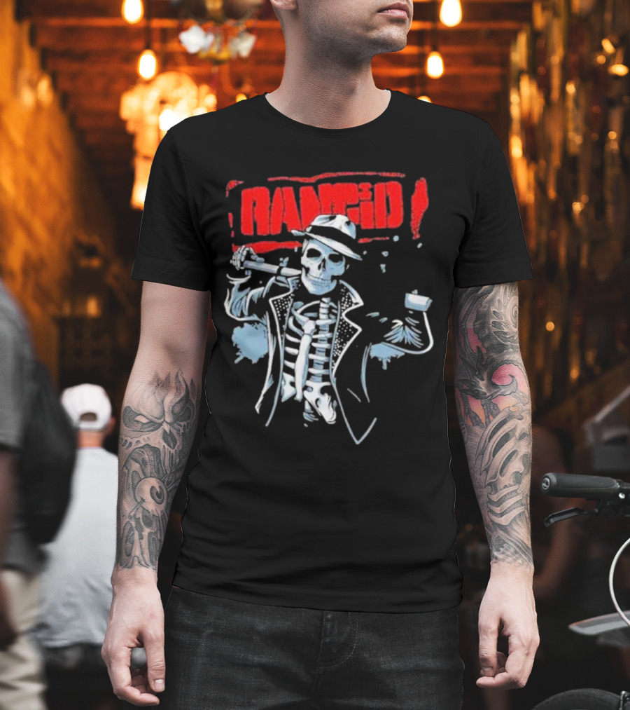 Rancid Bo Knows Skele Tim North America Tour T-Shirt