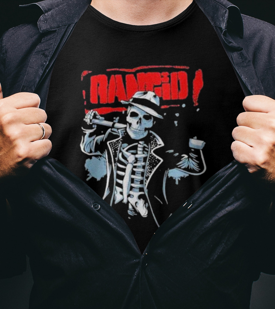 Rancid Bo Knows Skele Tim North America Tour T-Shirt