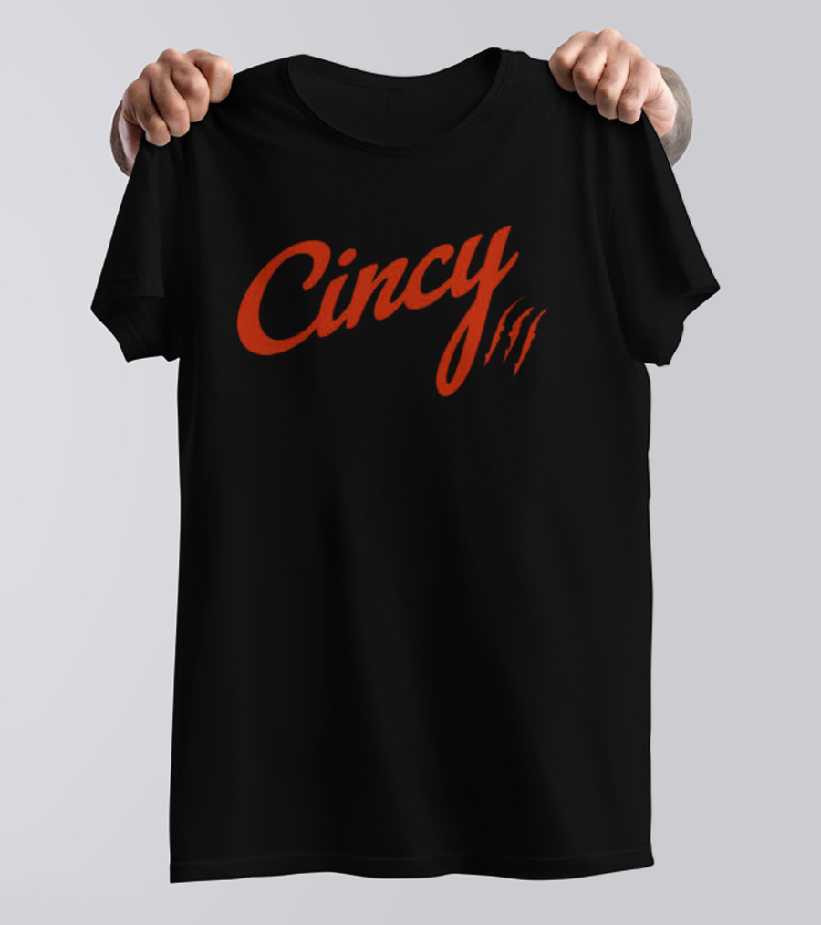 Cincy Claw Marks The Cincy Hat By Ted Karras T-Shirt