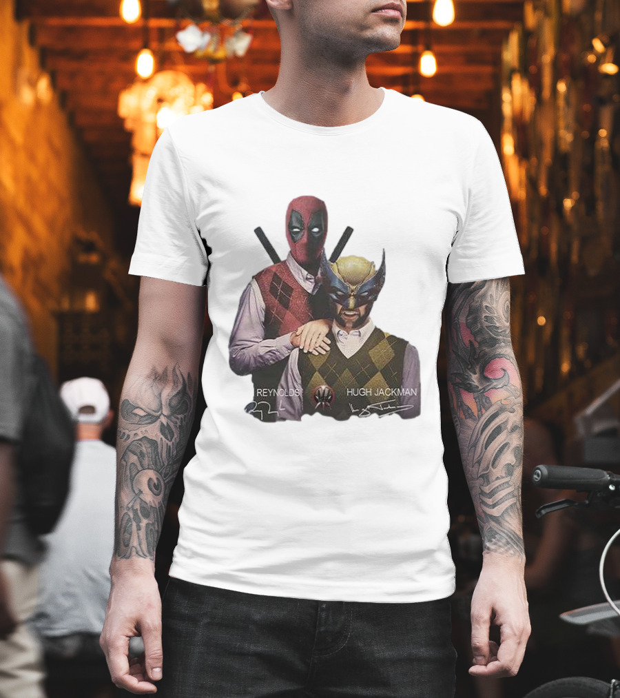 Deadpool Wolverine Ryan Reynolds Hugh Jackman Step Brothers T-Shirt