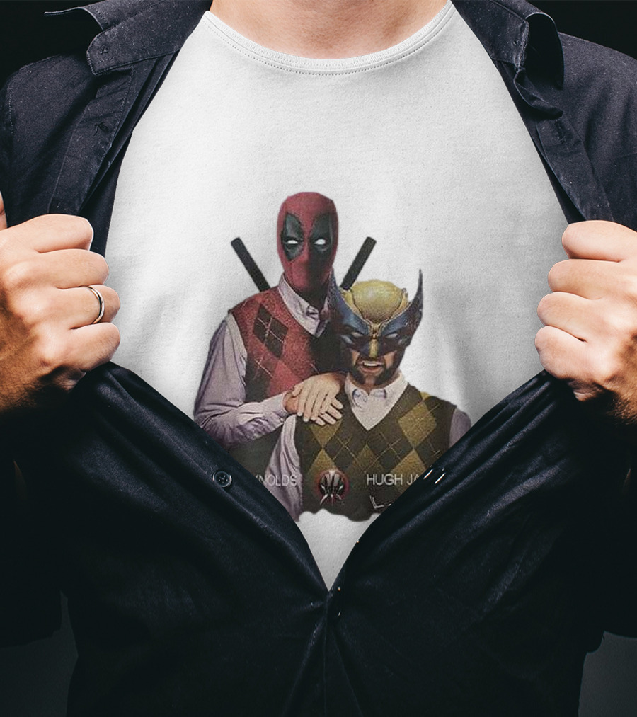Deadpool Wolverine Ryan Reynolds Hugh Jackman Step Brothers T-Shirt